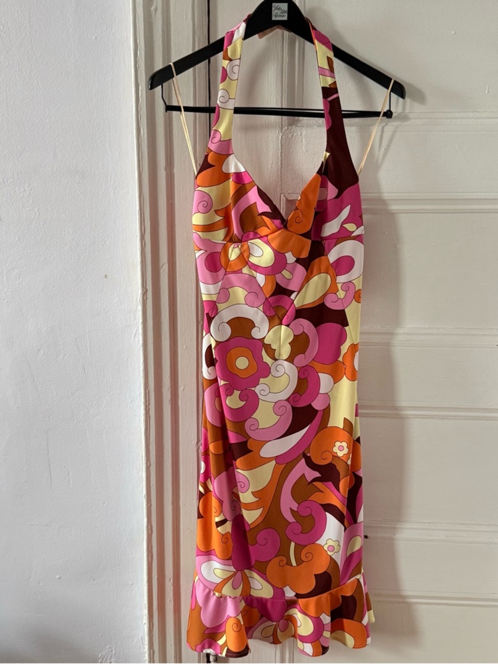 Dolce & Gabbana Multicolor Psychedelic Halter Dress